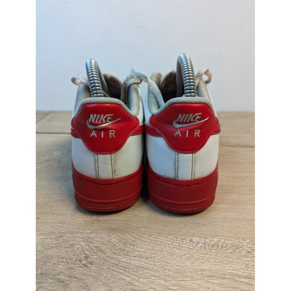 RARE! Size 6Y Nike Air Force 1 Low (GS) White University Red CV7663-102 Youth - Picture 3 of 8